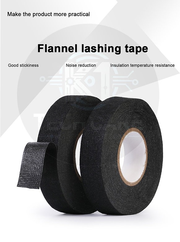10x Heat Resistant Wiring Harness Fabric Tape 15mm x 10m