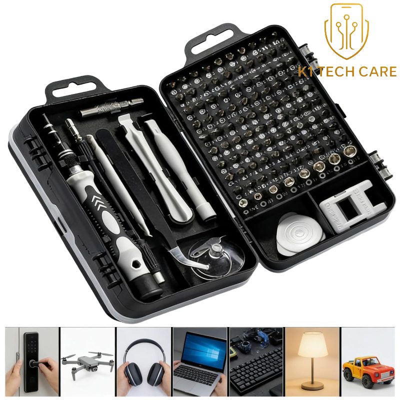 115-in-1 Precision Screwdriver Set Professional Repair Tool Kit – Gray