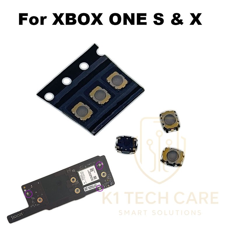 5-Pack Tactile Power, Eject & Sync Button Switches for Xbox One S / One X