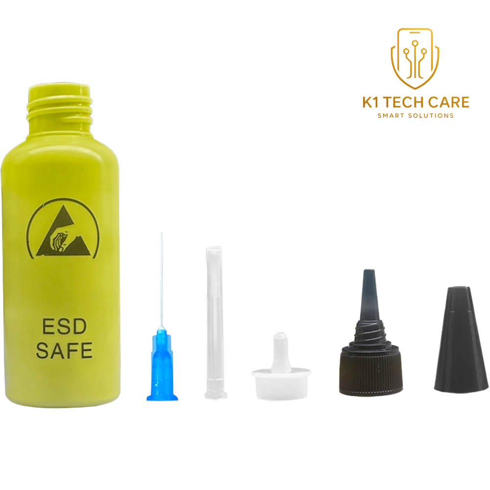 65ml Anti-Static Alcohol Dispenser Bottle with Needle Applicator – Yellow