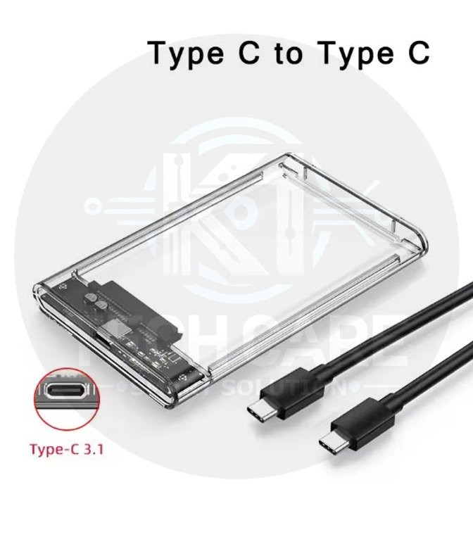 2.5" SATA External Hard Drive Enclosure – USB 3.0 / Type-C HDD & SSD Case