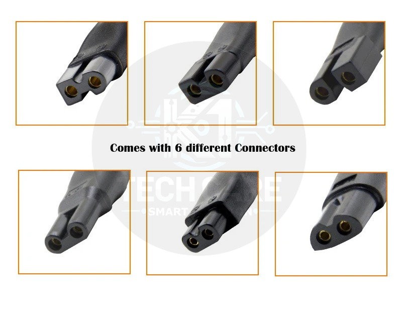 7-Piece 5V USB Universal Charging Cable Set with 6 Interchangeable Device Tips - Image 2