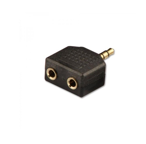 3.5mm Headphone Y Splitter – 1 Male to 2 Female Audio Jack Adapter