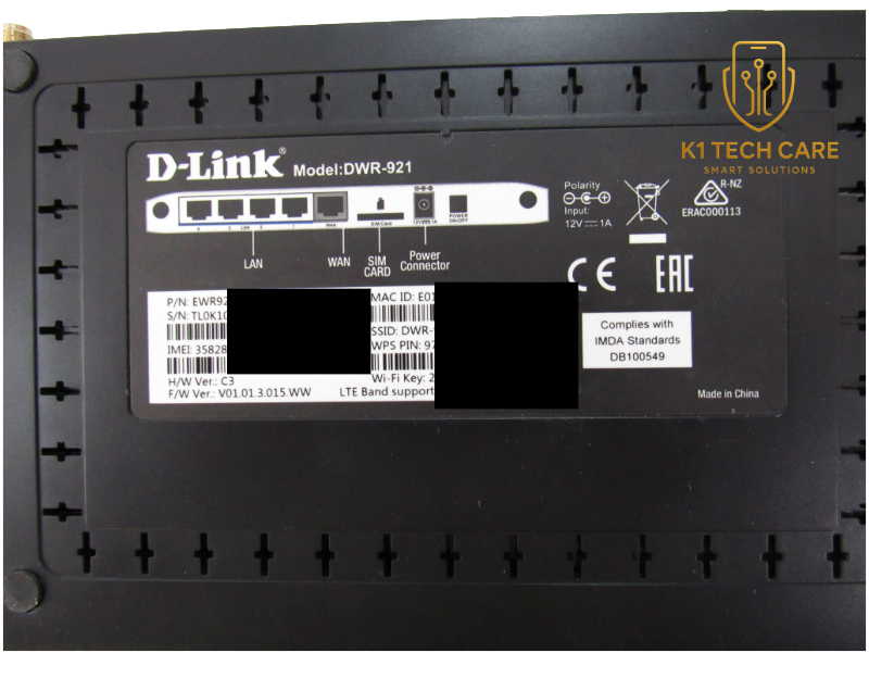 D-Link DWR-921 4G LTE N300 Wi-Fi Router with Power Supply - Image 5