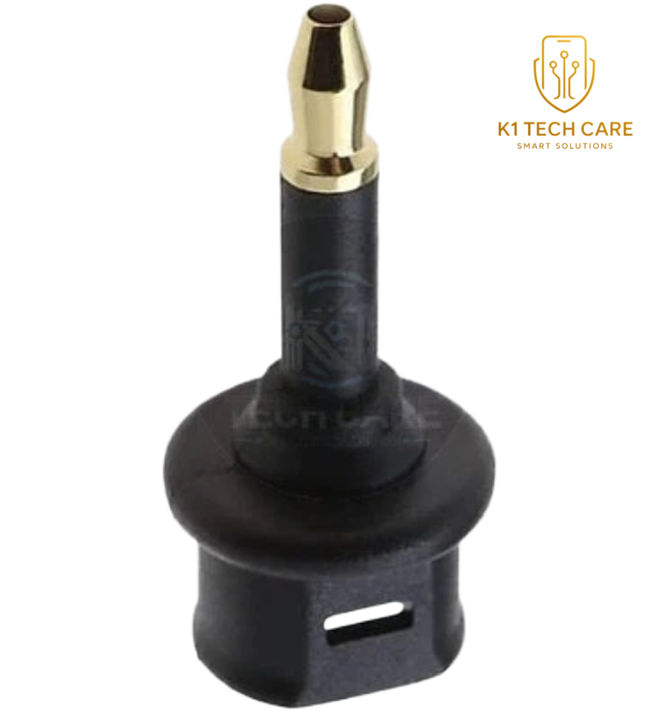 3.5mm Mini-TOSLINK to Standard TOSLINK Optical Audio Adapter – Digital Fibre Converter