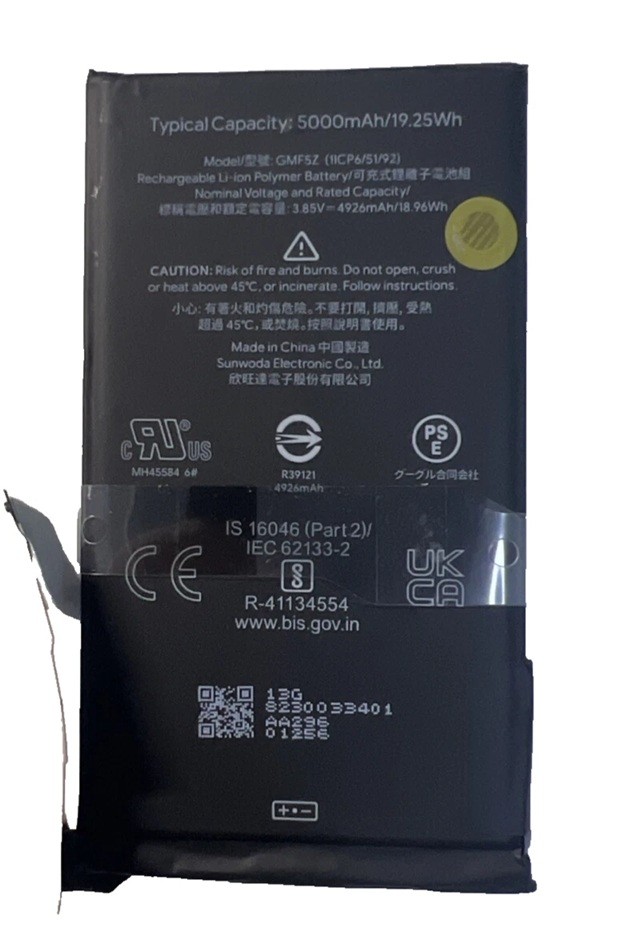 Google Pixel 7 Pro GMF5Z Replacement Battery – 5000mAh 3.85V Internal Li-ion Battery