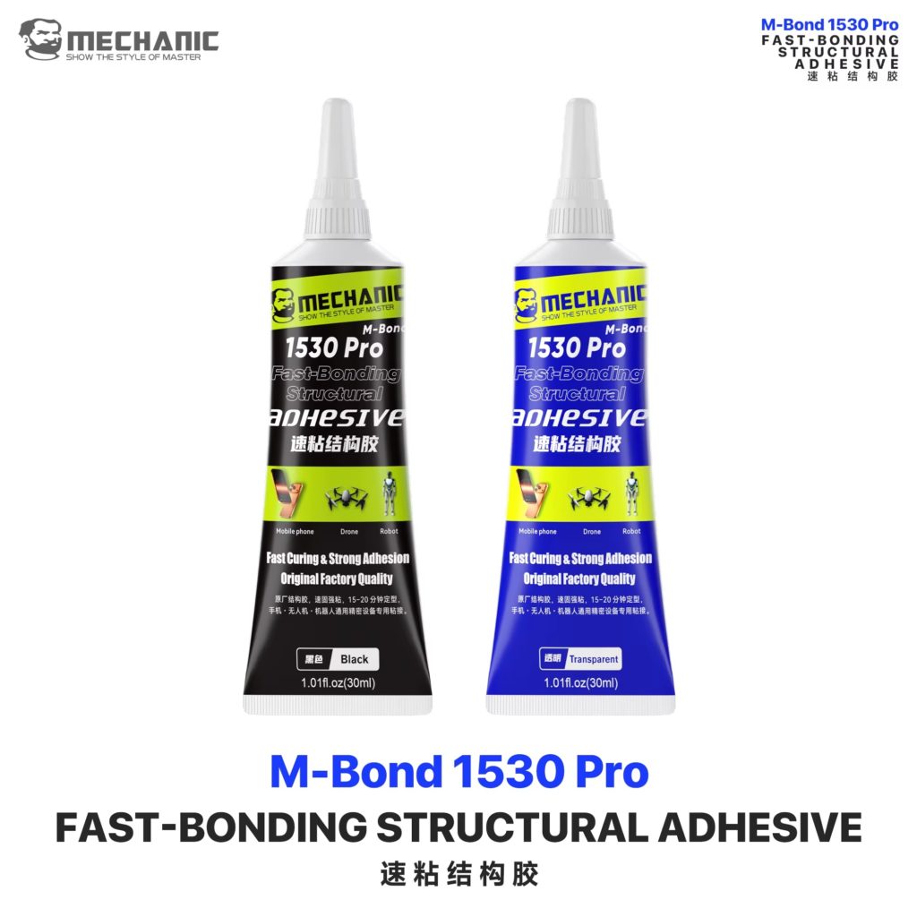 MECHANIC M-Bond 1530 Pro black and clear 30ml precision repair adhesive