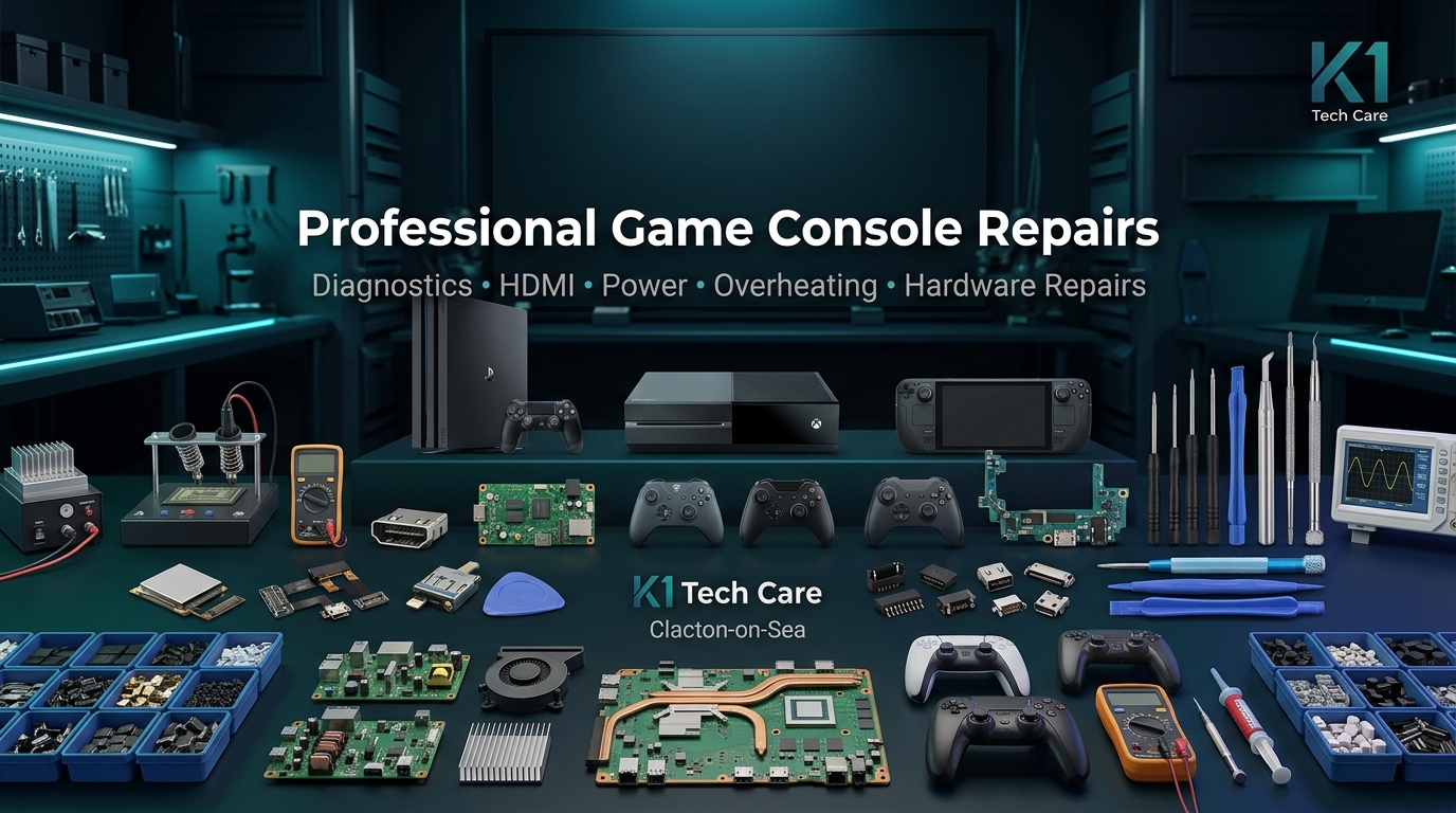 Professional Game Console Repairs at K1 Tech Care