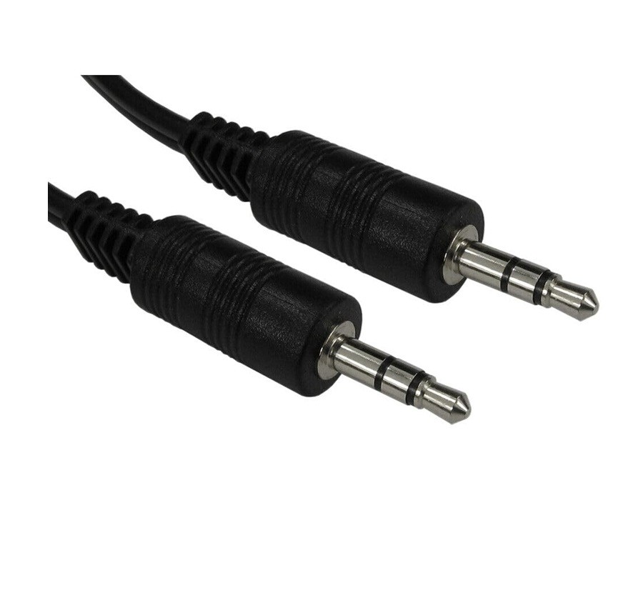 3.5mm AUX Stereo Audio Cable – Male to Male Jack Lead