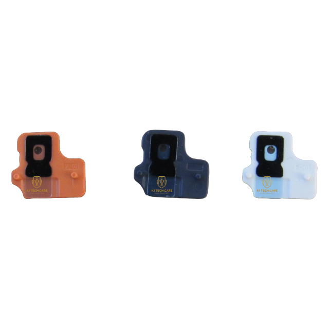 K1 Tech Care – Rear camera microphone dust net mesh filter replacement for Apple iPhone 17 Pro and iPhone 17 Pro Max, available in Orange, Blue and Silver for compatible phone repair.