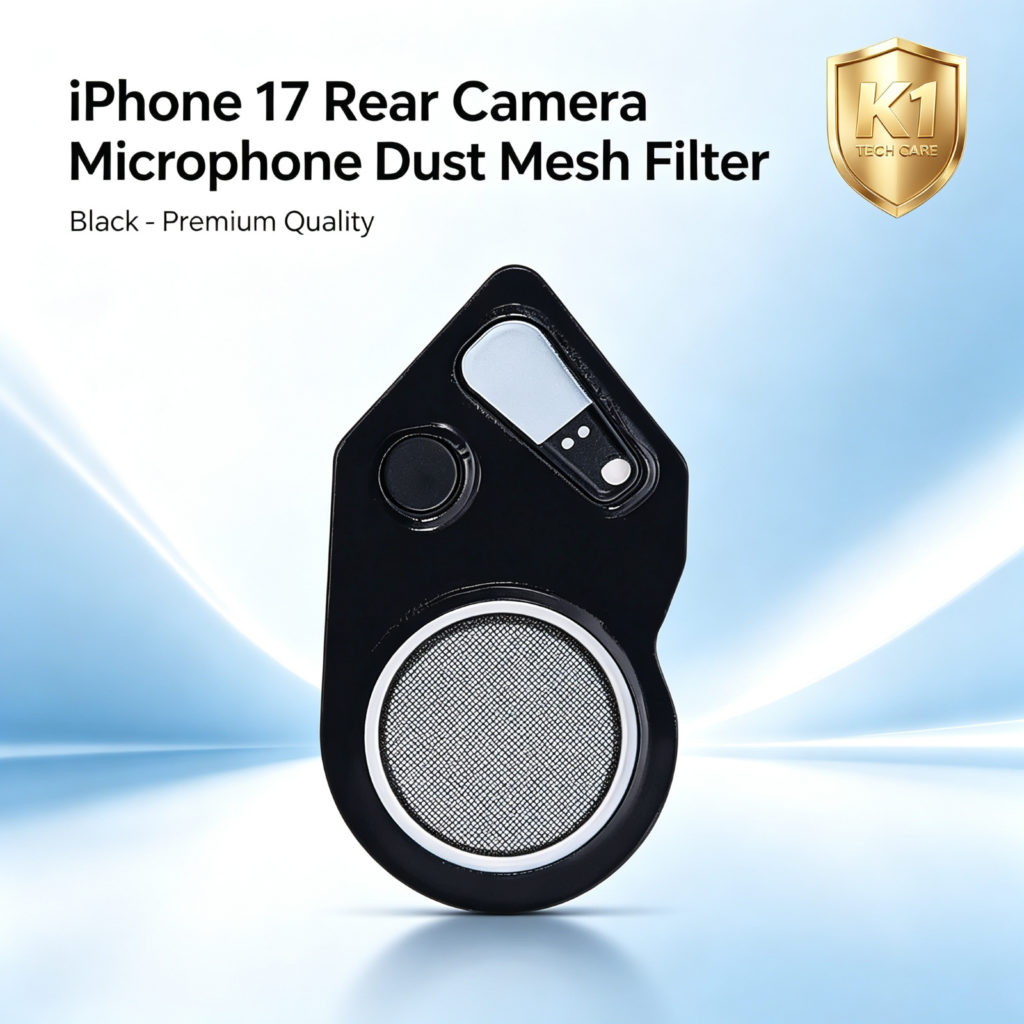 iPhone 17 Rear Camera Microphone Dust Mesh Filter – Black Replacement