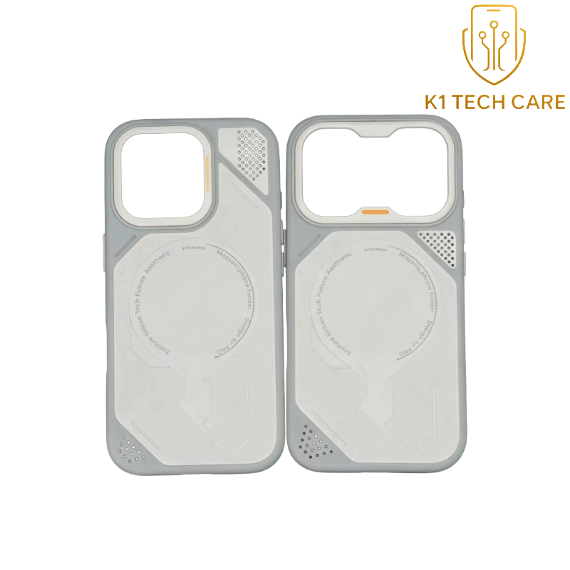 K1 Tech Care – Matte hybrid armour magnetic MagSafe-compatible protective case for Apple iPhone 17 Pro Max and iPhone 18 Pro Max, designed for compatible magnetic charging and everyday phone protection.
