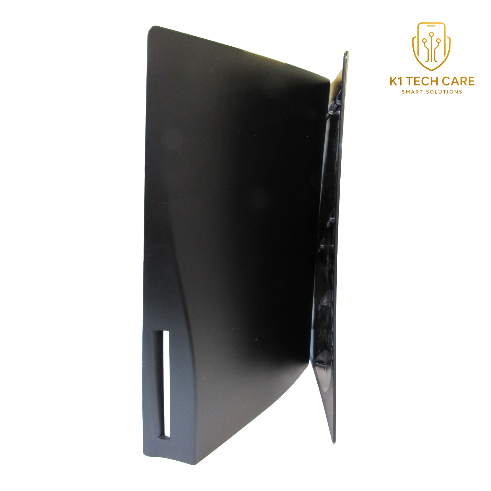 PS5 PlayStation 5 Disc Edition Faceplates – Black Replacement Console Side Cover Shell Set - Image 3