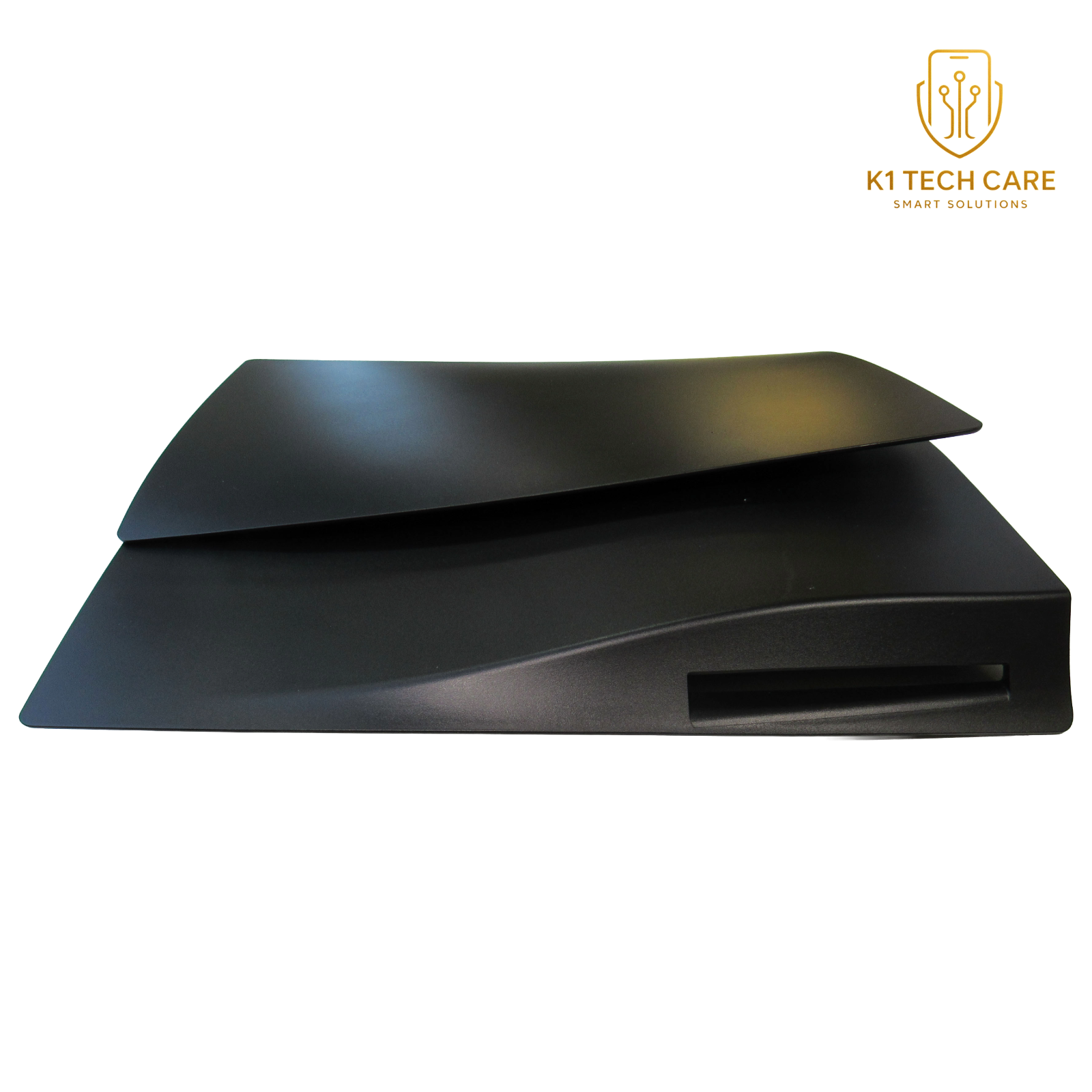PS5 PlayStation 5 Disc Edition Faceplates – Black Replacement Console Side Cover Shell Set - Image 2