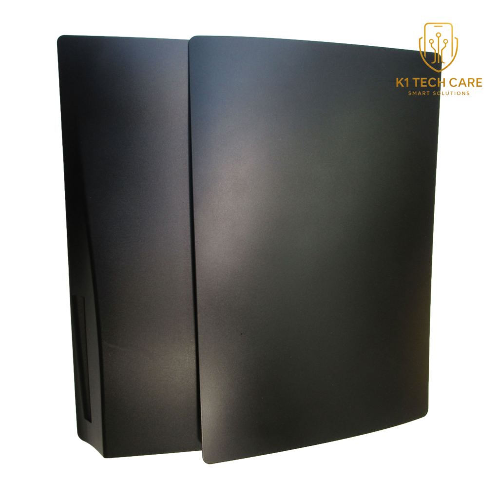 PS5 PlayStation 5 Disc Edition Faceplates – Black Replacement Console Side Cover Shell Set