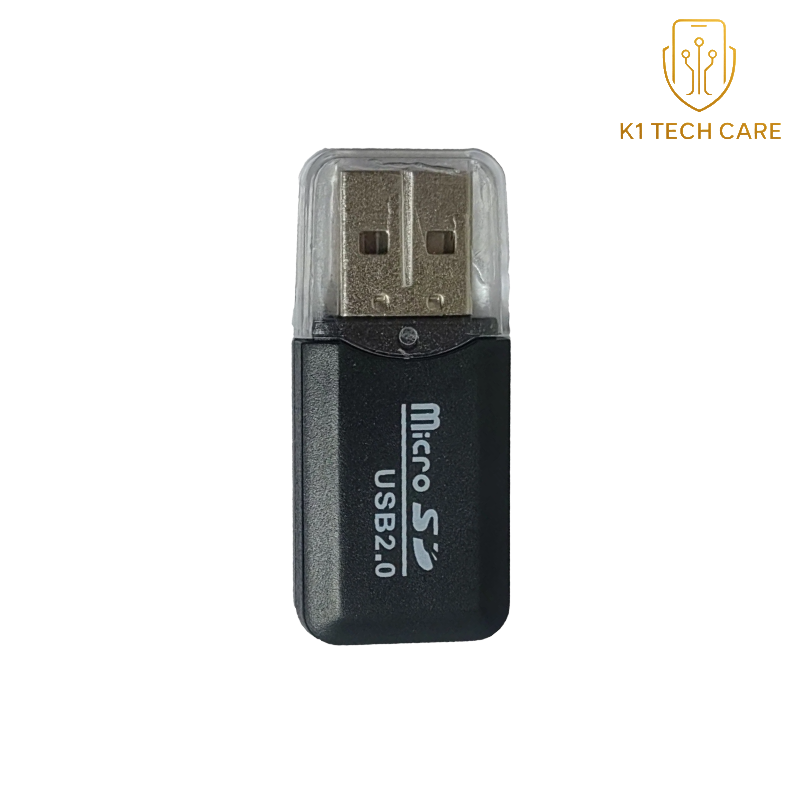 USB 2.0 Micro SD Memory Card Reader – Compact USB-A Card Adapter