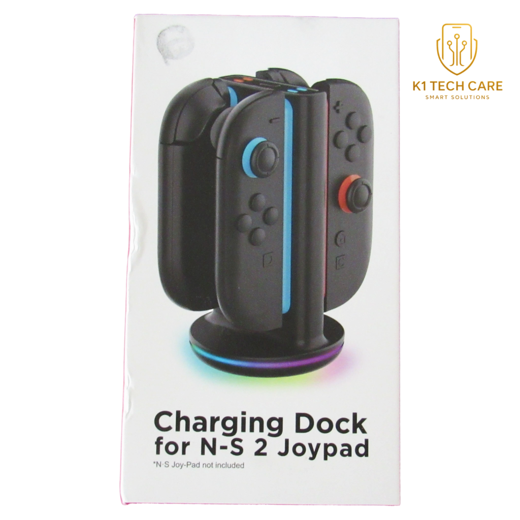 Nintendo Switch 2 Magnetic Joy-Con 2 Charging Dock – 4-Controller Charger with LED Indicators