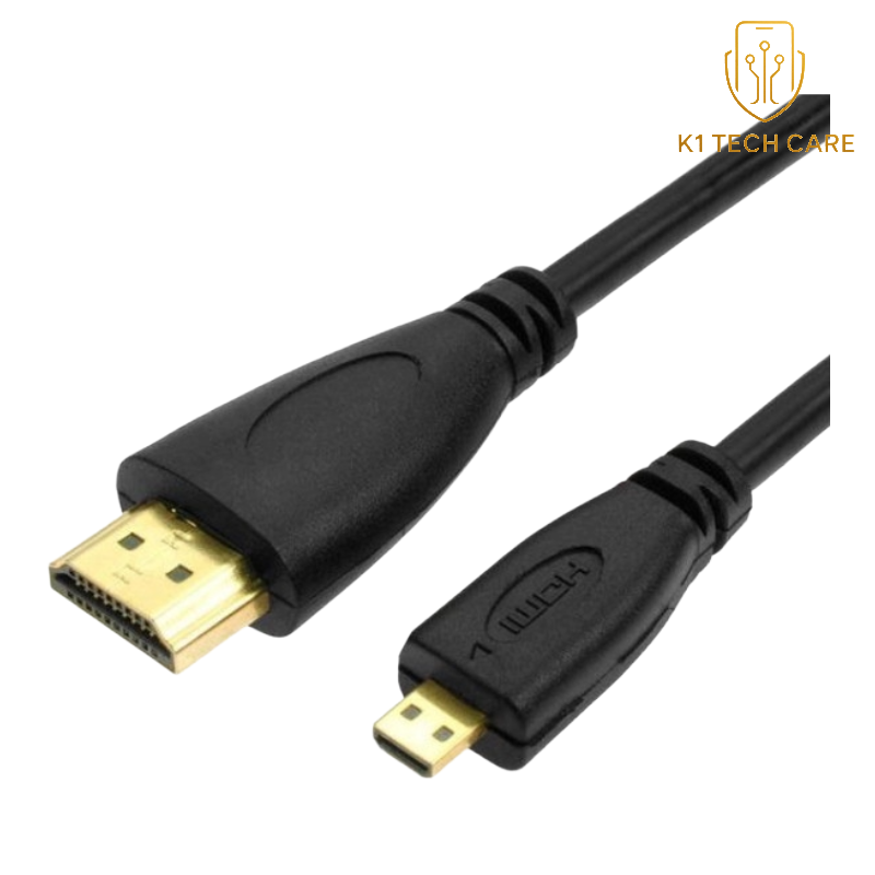 Micro HDMI to HDMI Display Cable – 1m or 1.5m Audio & Video Connection Lead