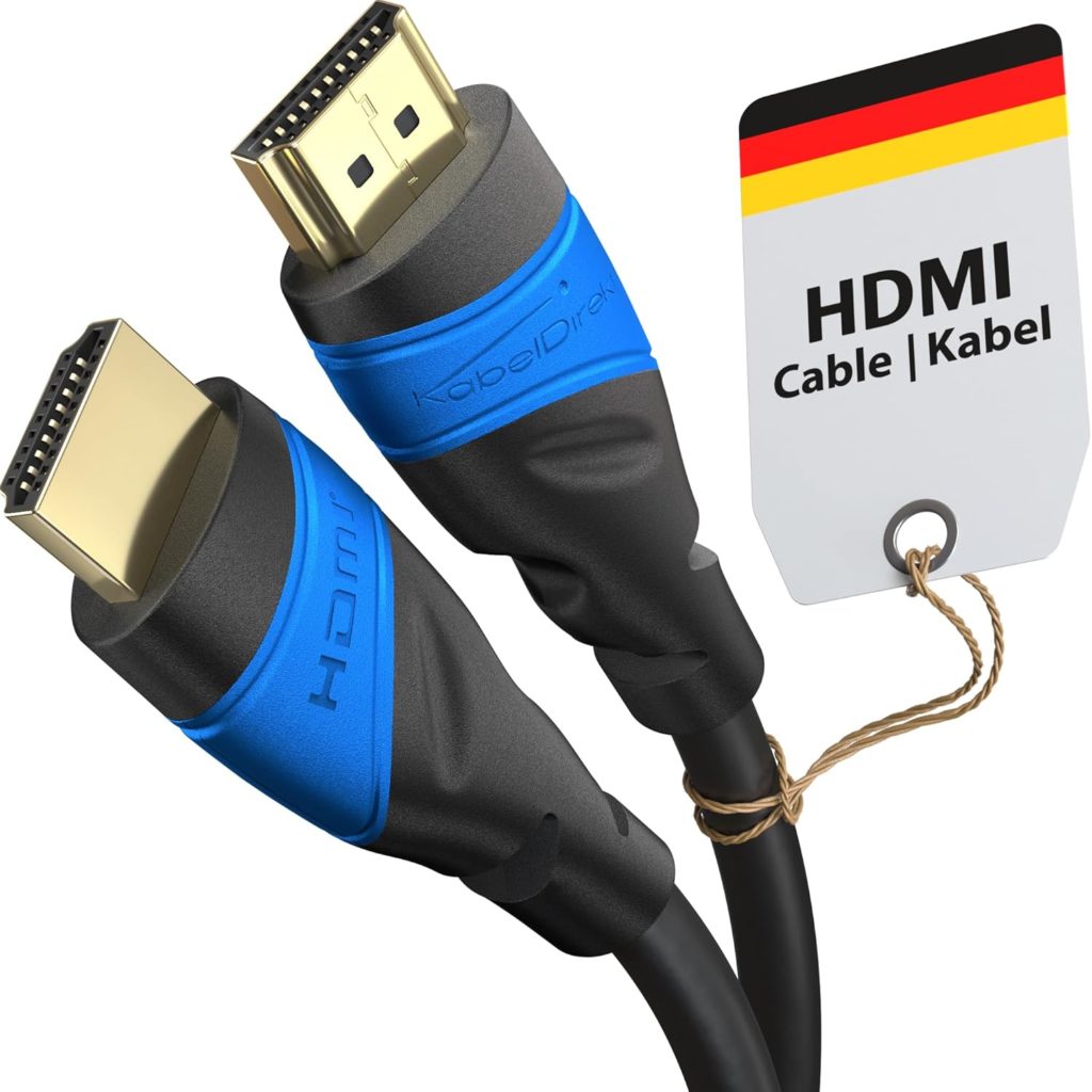 KabelDirekt 5m 8K HDMI Cable – 4K 120Hz, 8K 60Hz, 10K & German Flexcore Technology
