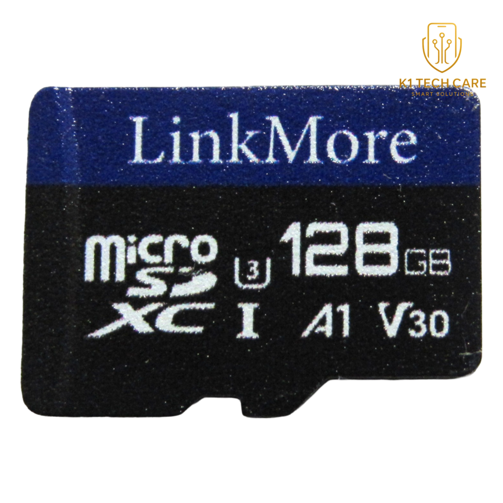 LinkMore 128GB microSDXC Memory Card – UHS-I U3 V30 A1 Class 10 4K Storage